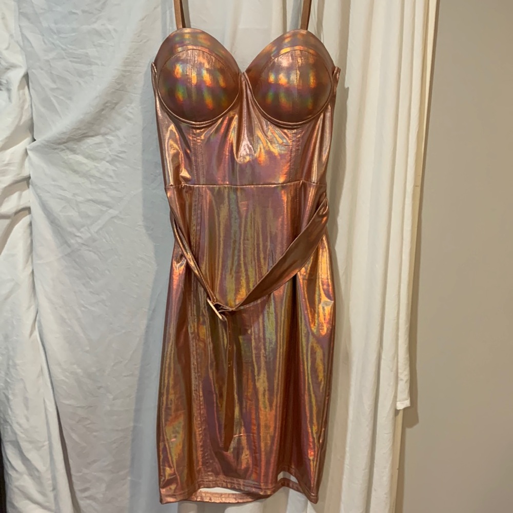 NWT Super Sexy Metallic FN Dress